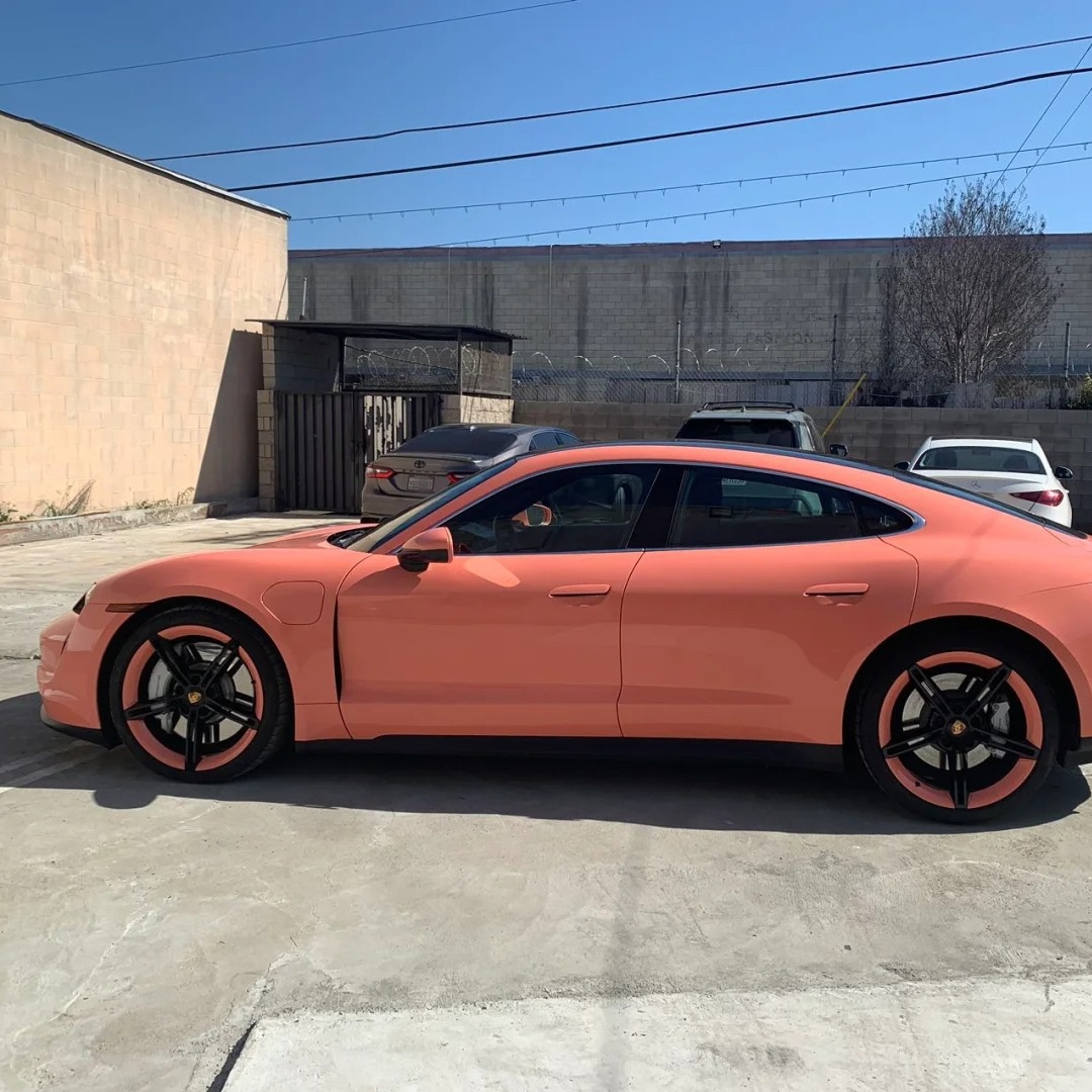 Ravoony Basic Glossy Paggy Pink Car Vinyl Wrap