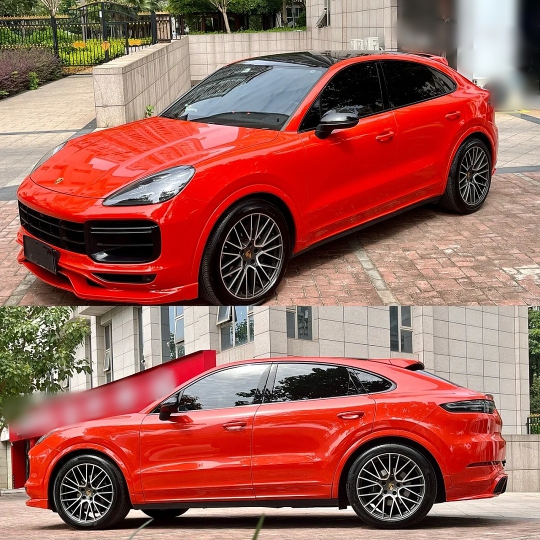 Ravoony Basic Glossy Porsche Orange Car Vinyl Wrap