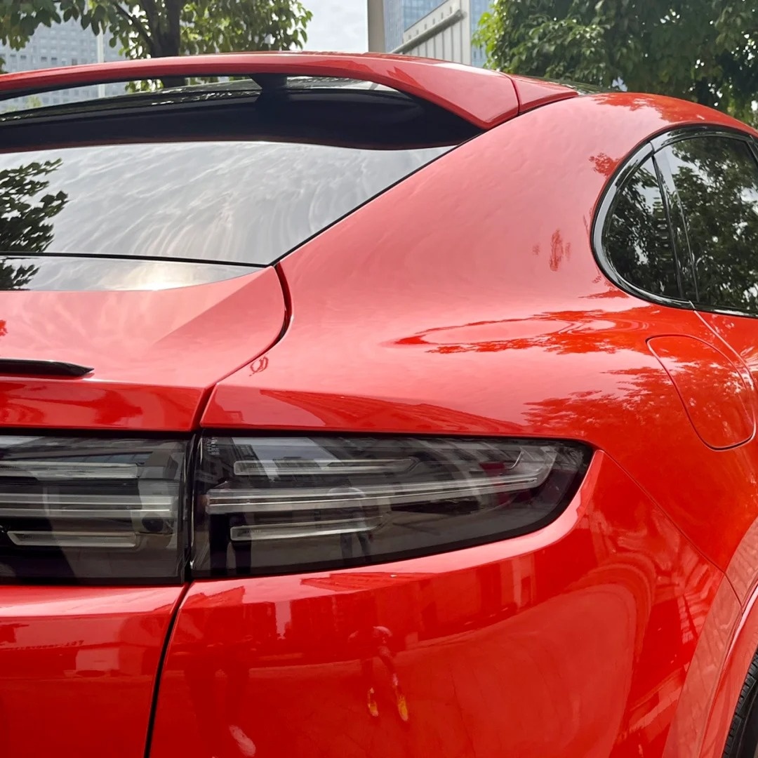 Ravoony Basic Glossy Porsche Orange Car Vinyl Wrap
