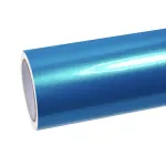 Ravoony Plus Glossy Metallic Atomic Cyan Car Vinyl Wrap