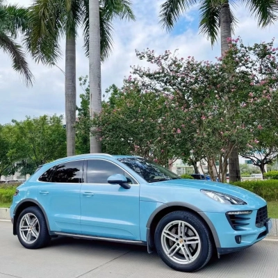 Ravoony Basic Porsche Ice Blue Car Wrap 02