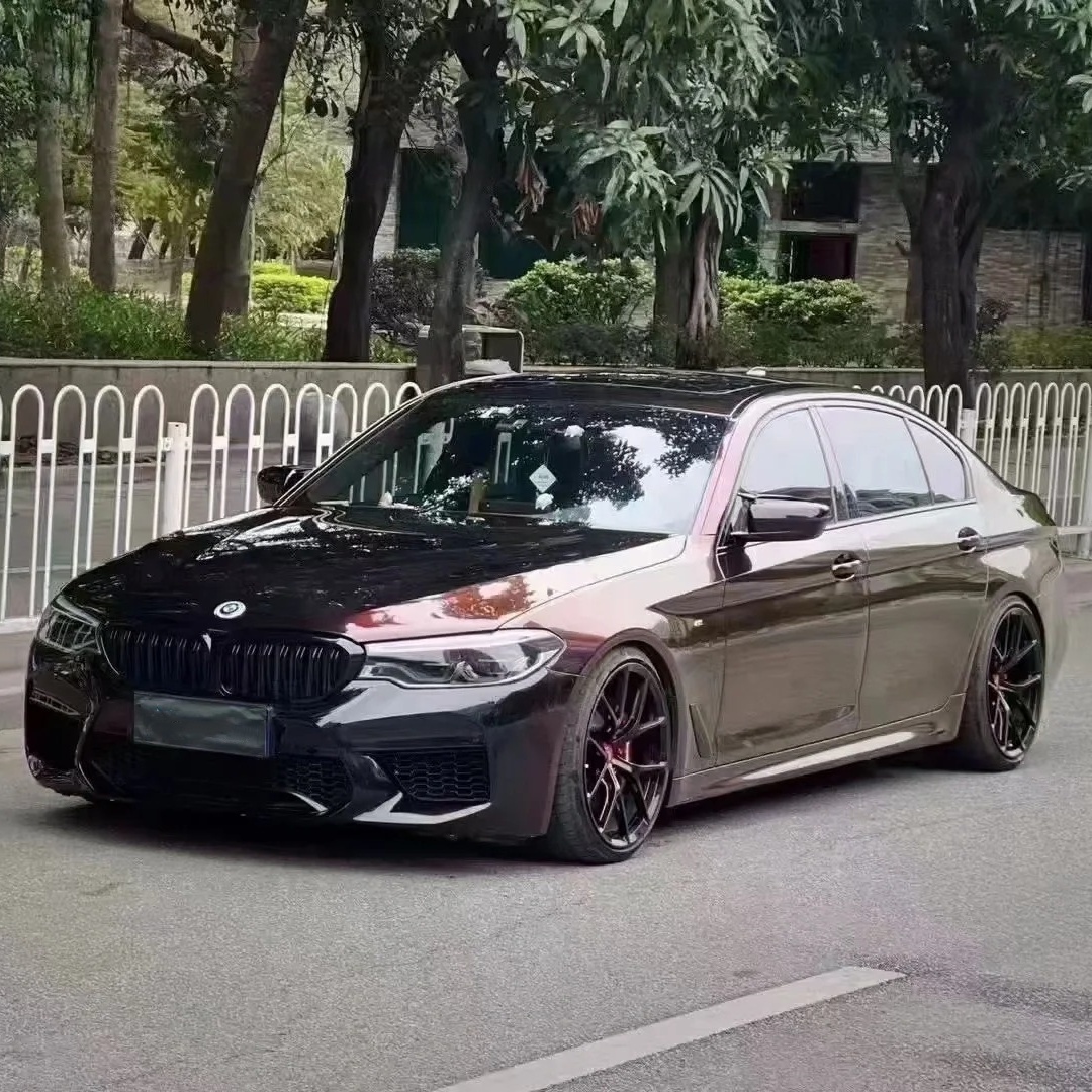 Ravoony Basic Glossy Diamond Black Red Vinyl Car Wrap