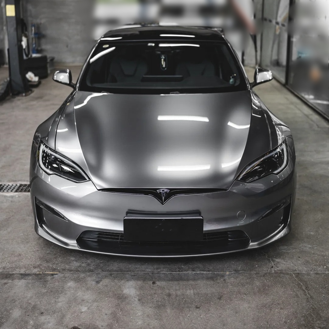 Ravoony Basic Metal Liquid Silver Car Vinyl Wrap