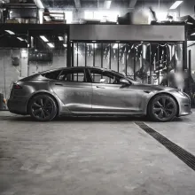 Metal Liquid Silver Car Vinyl Wrap