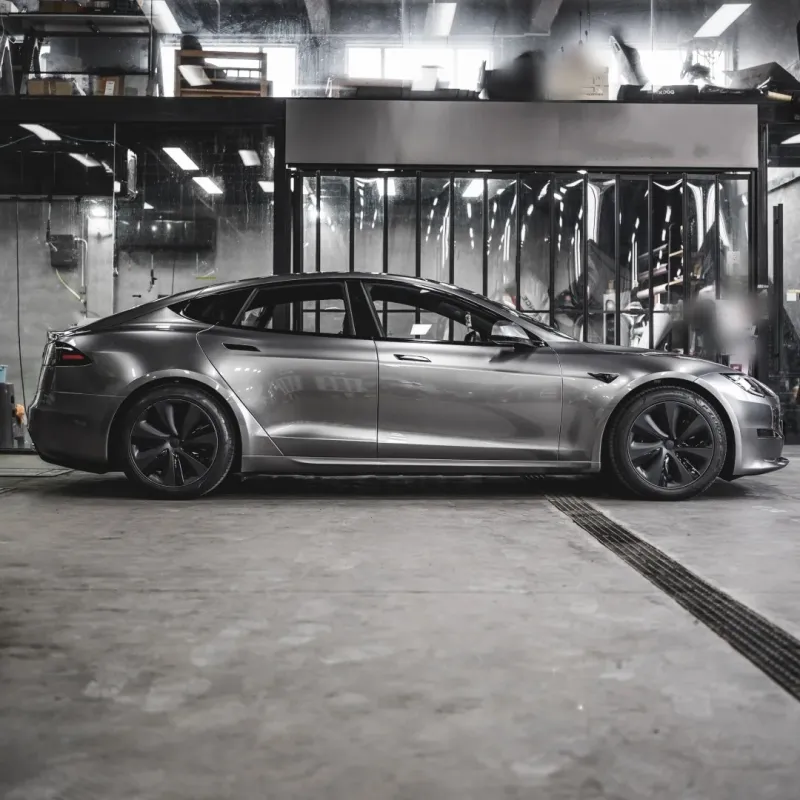 Metal Liquid Silver Car Vinyl Wrap