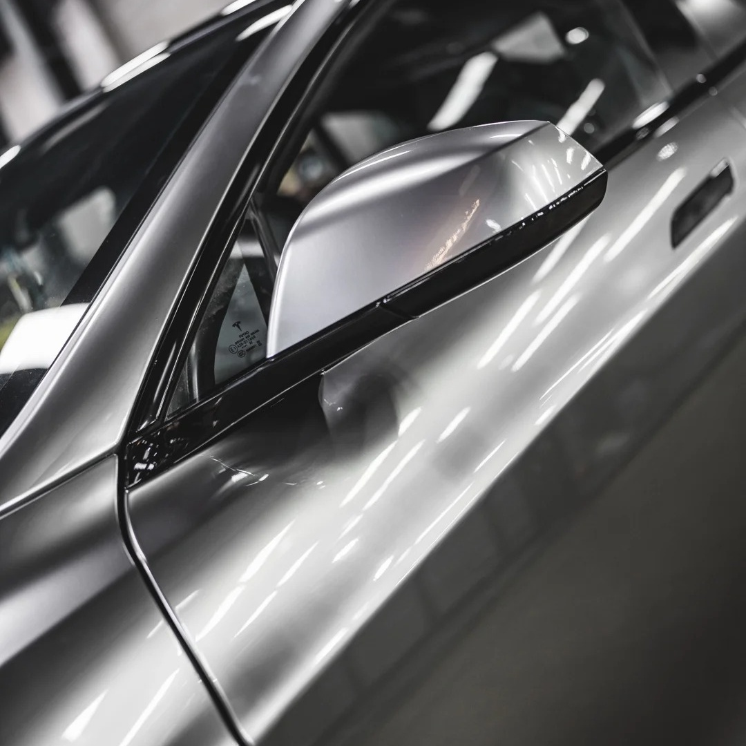 Ravoony Basic Metal Liquid Silver Car Vinyl Wrap