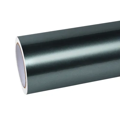 Ravoony Plus Glossy Metallic Paint Fir Green Car Vinyl Wrap 01