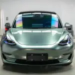 Ravoony Plus Glossy Metallic Paint Fir Green Car Vinyl Wrap