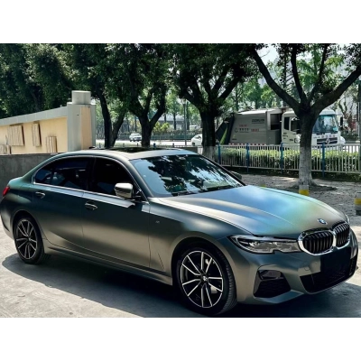 Ravoony Plus Matte Laser Grey Car Vinyl Wrap 02