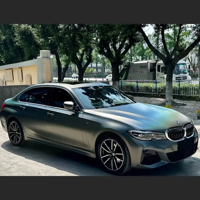 Ravoony Plus Matte Laser Grey Car Vinyl Wrap 