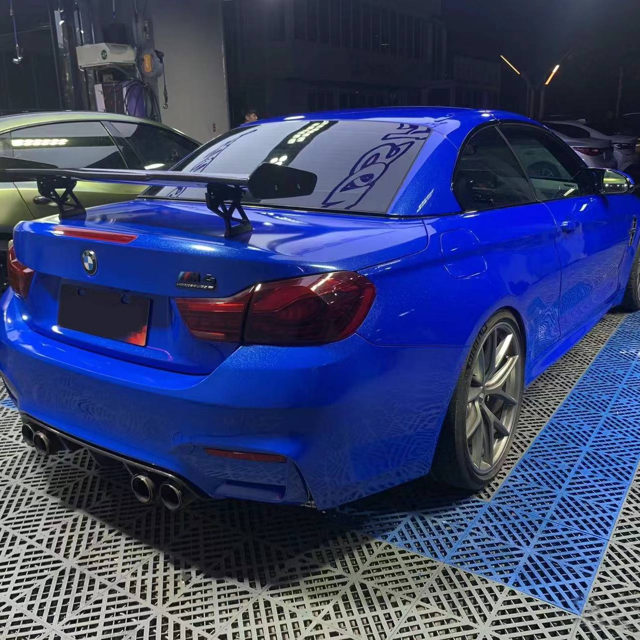 Ravoony Plus Sparkle Blue Car Vinyl Wrap