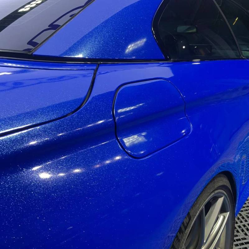 Ravoony Plus Sparkle Blue Car Vinyl Wrap
