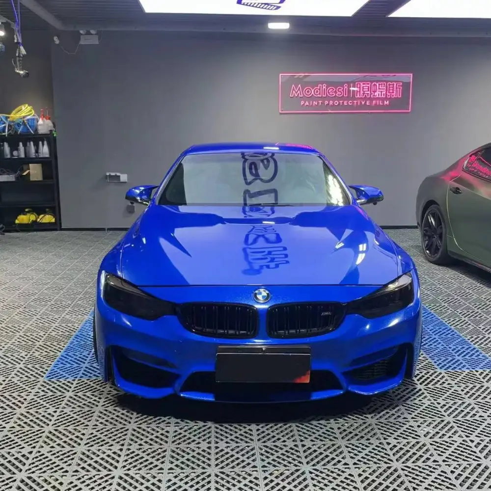 Ravoony Plus Sparkle Blue Car Vinyl Wrap