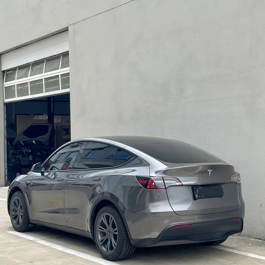 Ravoony Basic Gloss Gunmetal Grey Vinyl Wrap