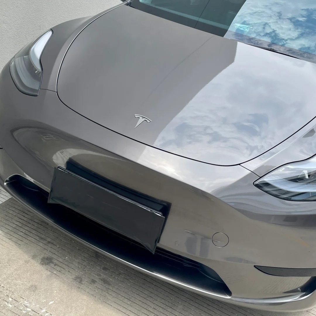 Ravoony Basic Gloss Gunmetal Grey Vinyl Wrap