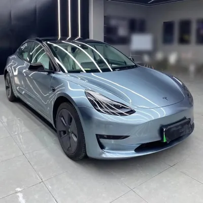 Ravoony Basic Liquid SomaTo Blue Car Vinyl Wrap 02