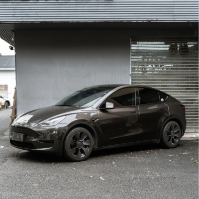 Ravoony Basic Metallic Titanium Car Vinyl Wrap 02