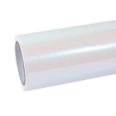 Ravoony Plus Glossy Diamond Blue White Car Vinyl Wrap 01