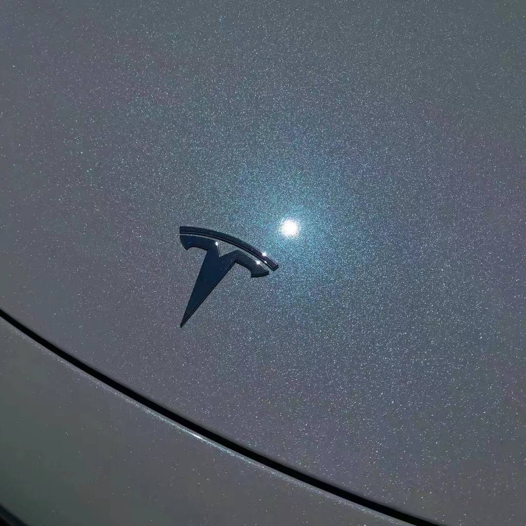 Ravoony Plus Glossy Diamond Blue White Car Vinyl Wrap