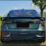 Ravoony Plus Matte Diamond Black Green Car Wrap