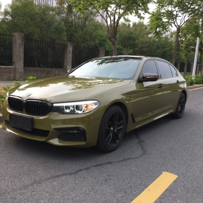 Ravoony Basic Audi Gloss Army Green Vinyl Car Wrap 02