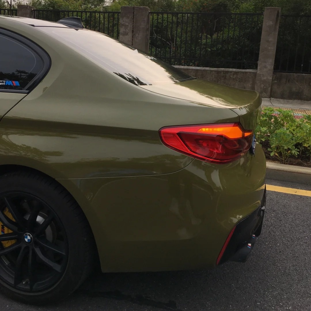 Ravoony Basic Audi Gloss Army Green Vinyl Car Wrap