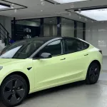 Ravoony Basic Gloss Avocado Green Car Vinyl Wrap