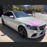 Ravoony Plus PET Glossy White to Purple Vinyl Car Wrap