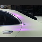 Ravoony Plus PET Glossy White to Purple Vinyl Car Wrap