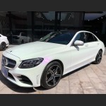 Ravoony Plus PET Glossy White to Purple Vinyl Car Wrap