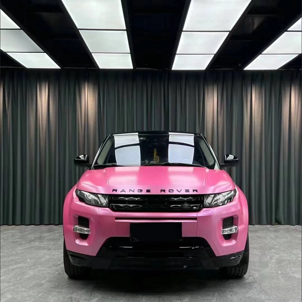 Pink Wrapped Rav Pink Car Vinyl Wrap, Best Ravoony Plus Pure Metallic Conch Pink Car ...