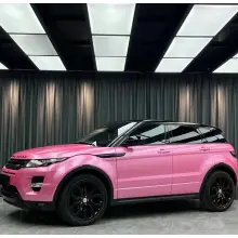 Pure Metallic Conch Pink Car Vinyl Wrap