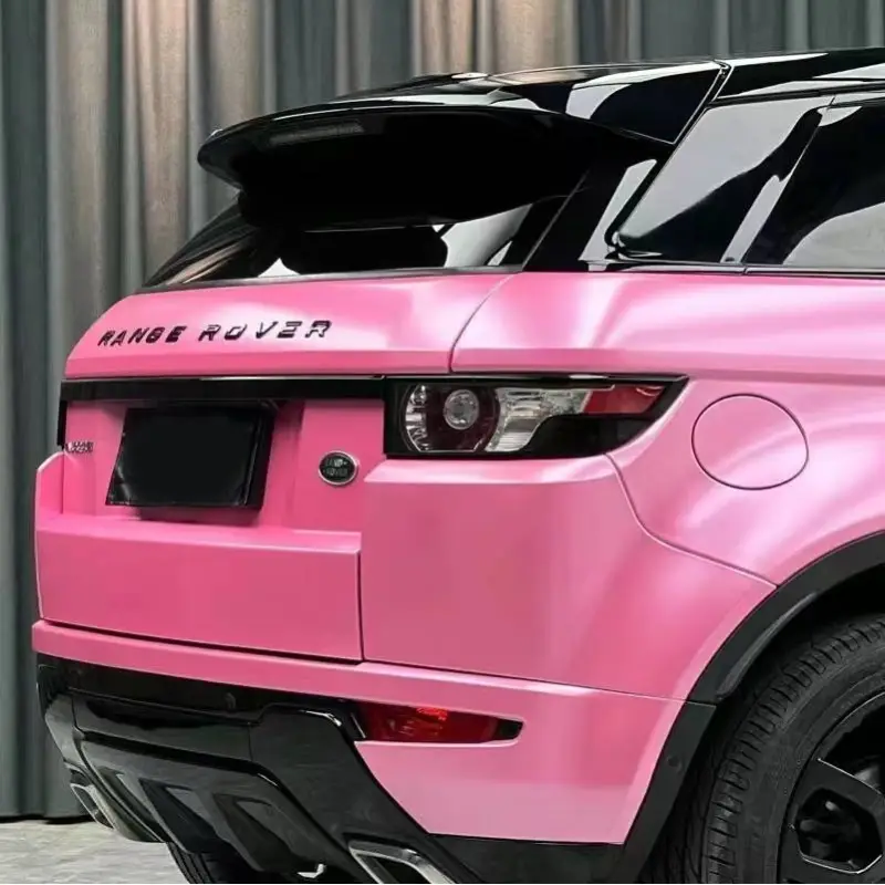 Pure Metallic Conch Pink Car Vinyl Wrap