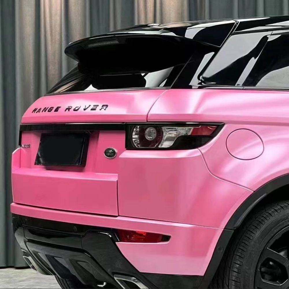 Pink Wrapped Rav Pink Car Vinyl Wrap, Best Ravoony Plus Pure Metallic Conch Pink Car ...