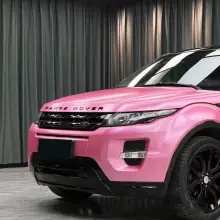 Pure Metallic Conch Pink Car Vinyl Wrap