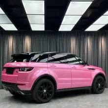 Pure Metallic Conch Pink Car Vinyl Wrap