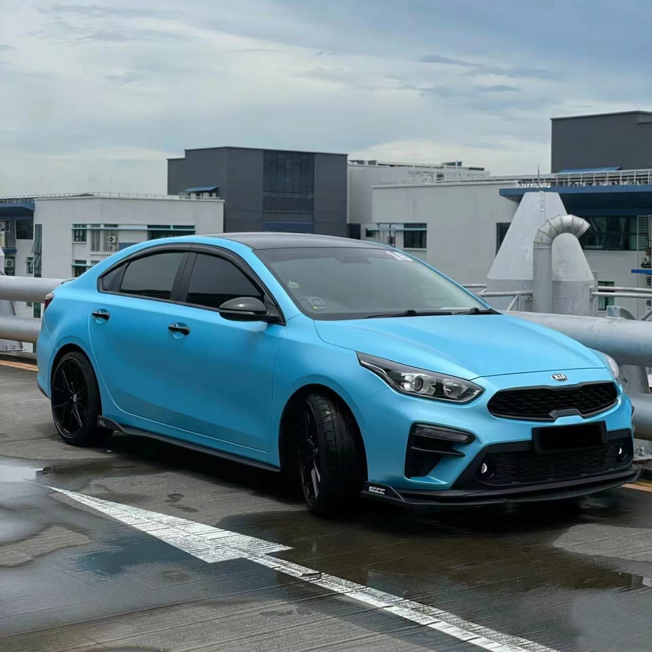 Ravoony Plus Pure Metallic Sky Blue Vinyl Wrap