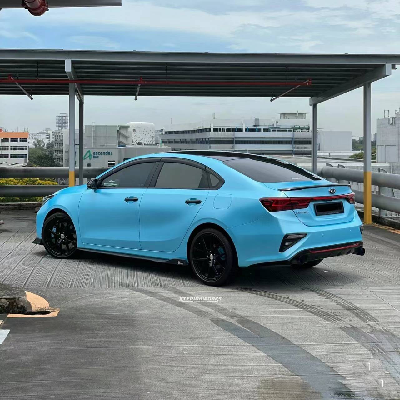 Ravoony Plus Pure Metallic Sky Blue Vinyl Wrap