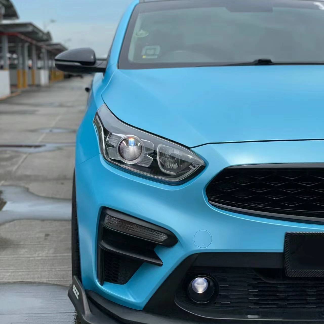 Ravoony Plus Pure Metallic Sky Blue Vinyl Wrap