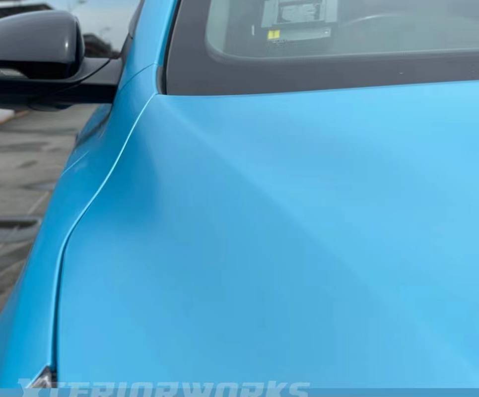 Ravoony Plus Pure Metallic Sky Blue Vinyl Wrap