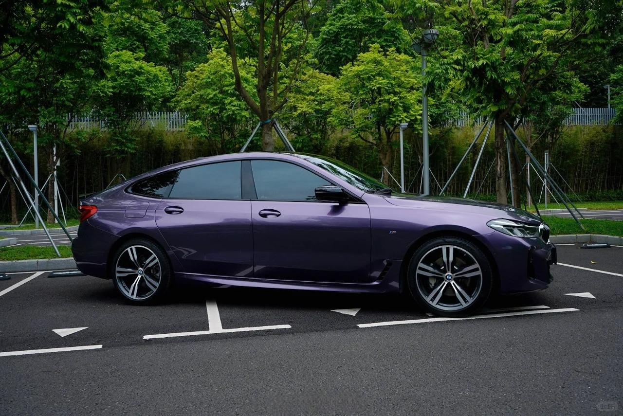 Ravoony Basic Bentley Gloss Grey Violet Car Vinyl Wrap