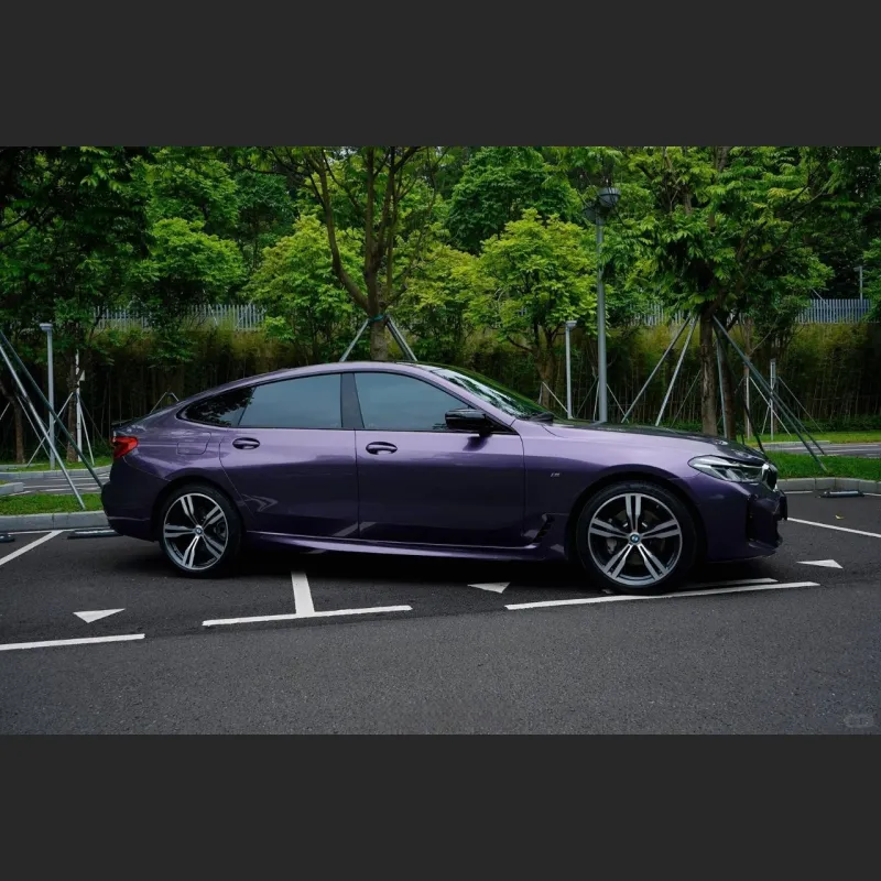 Ravoony Basic Bentley Gloss Grey Violet Car Vinyl Wrap