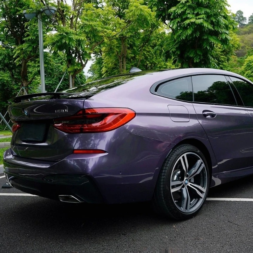 Ravoony Basic Bentley Gloss Grey Violet Car Vinyl Wrap