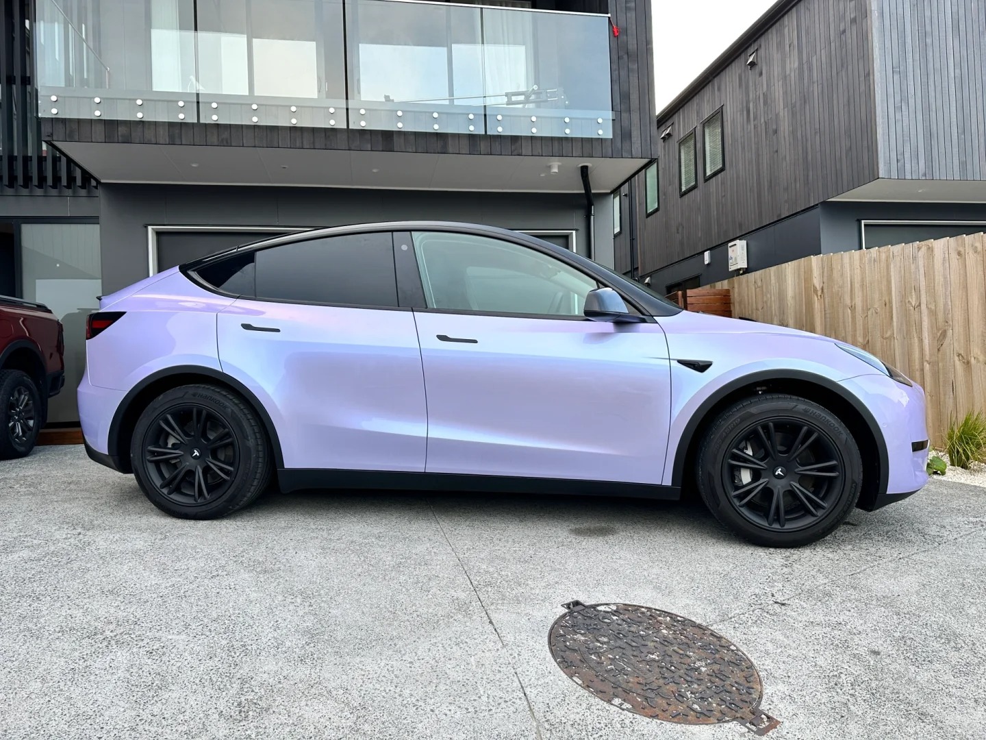 Ravoony Basic Twin Silver Purple Car Vinyl Wrap