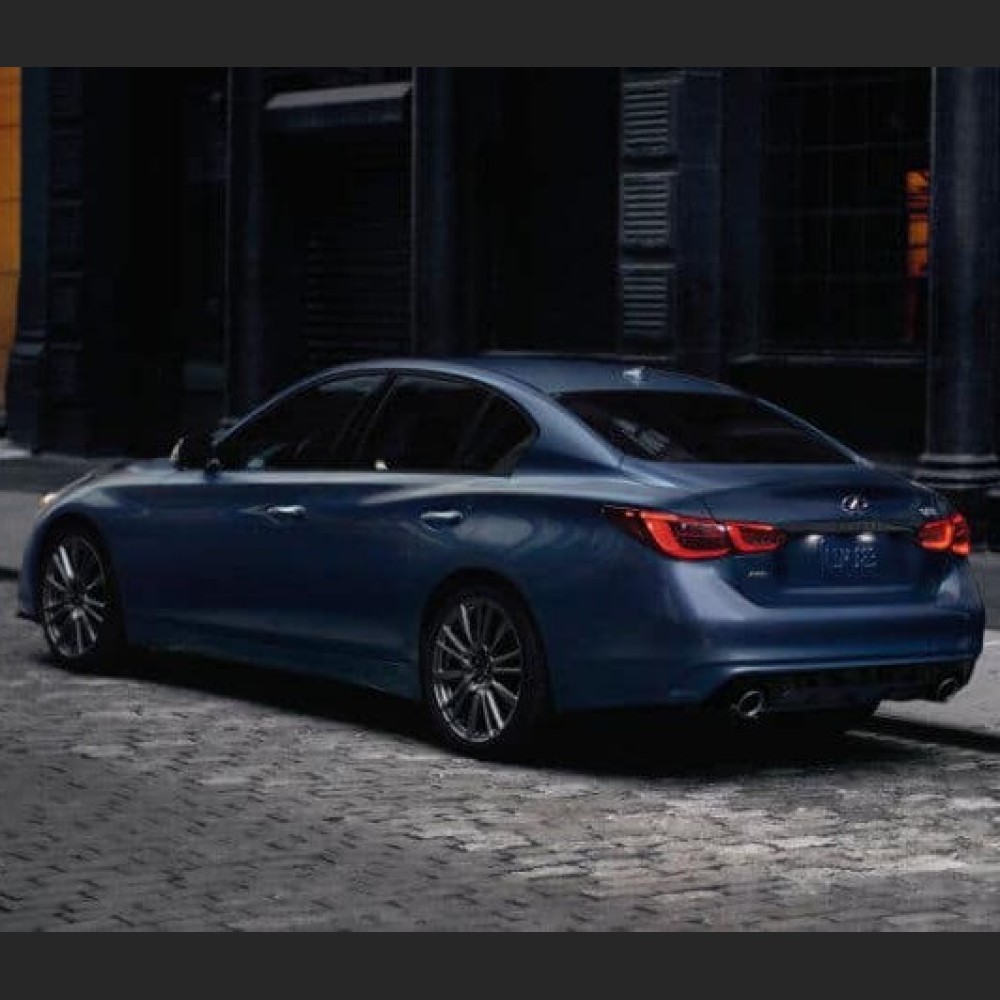 Ravoony Plus Gloss Midnight Blue Car Vinyl Wrap Q50 Wrap