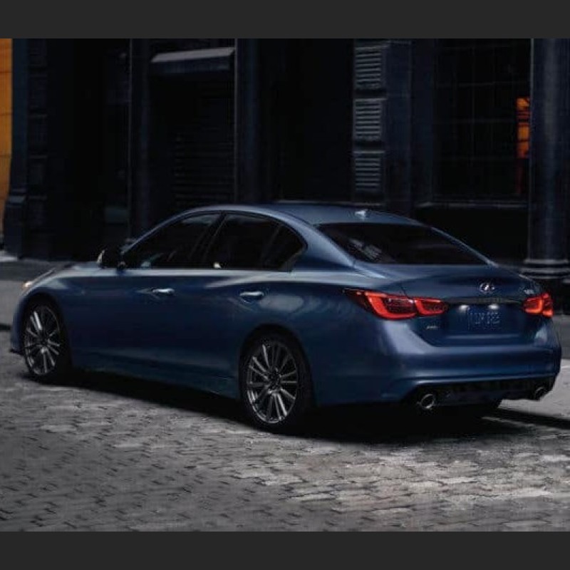 Ravoony Plus Gloss Midnight Blue Car Vinyl Wrap Q50 Wrap
