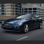 Ravoony Plus Gloss Midnight Blue Car Vinyl Wrap Q50 Wrap