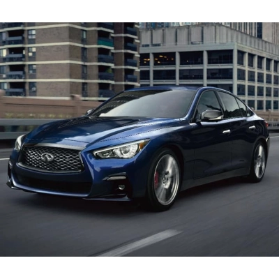 Ravoony Plus Gloss Ghost Midnight Blue Car Vinyl Wrap Q50 Wrap 02