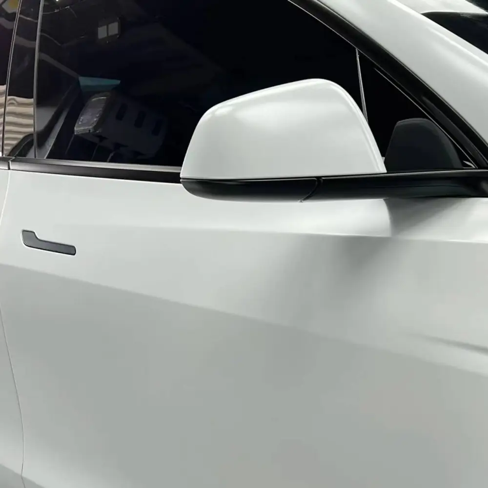 Ravoony Plus Heavy Metallic Sparkle White Car Vinyl Wrap