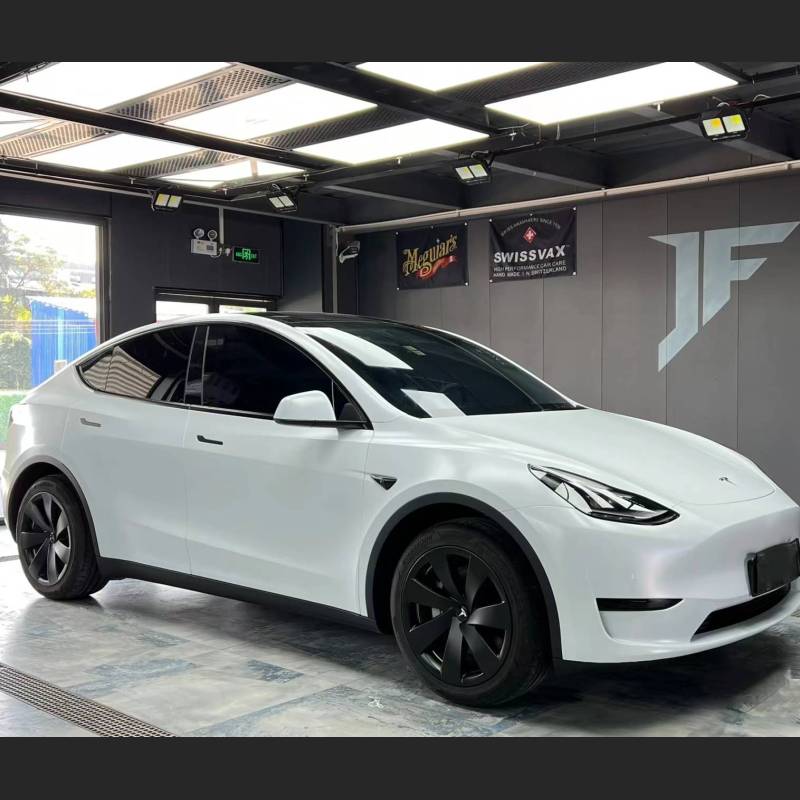 Ravoony Plus Heavy Metallic Sparkle White Car Vinyl Wrap